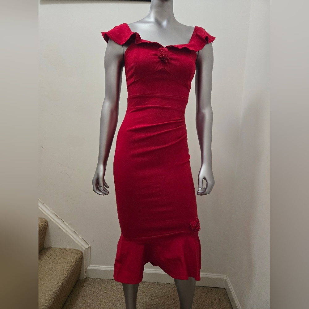 Book of Life red bodycon dress in size small